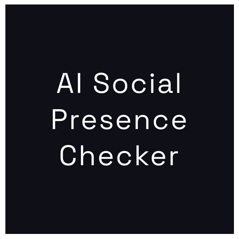AI Social Presence Checker